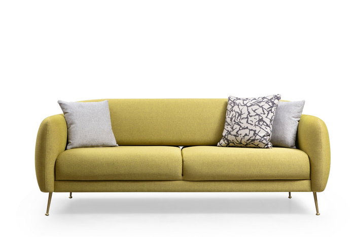 Atelier Del Sofa Sevilla 3 Seater Sofá Cama de 3 Plazas Amarillo